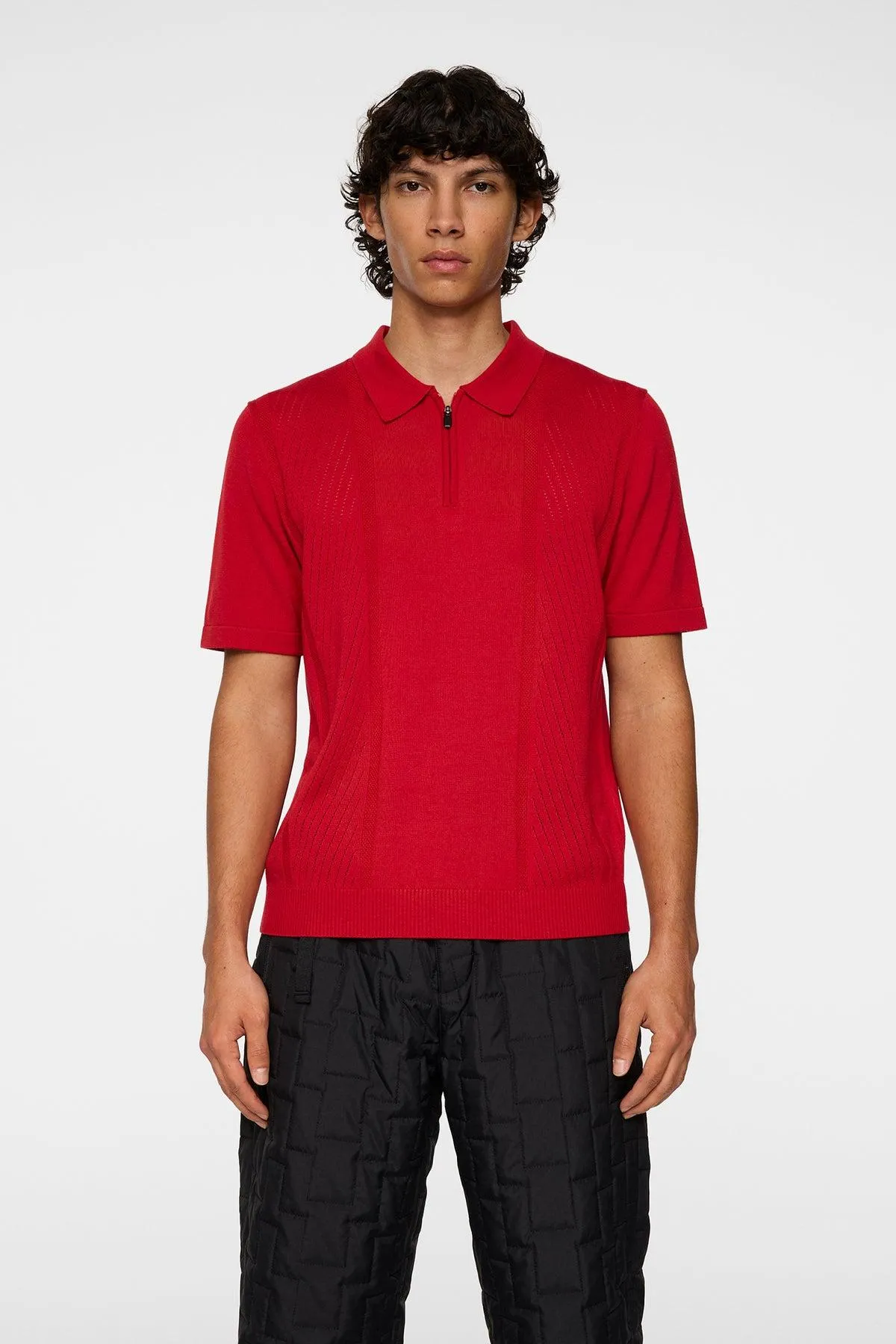 Remy Structure Zip Knit Polo
