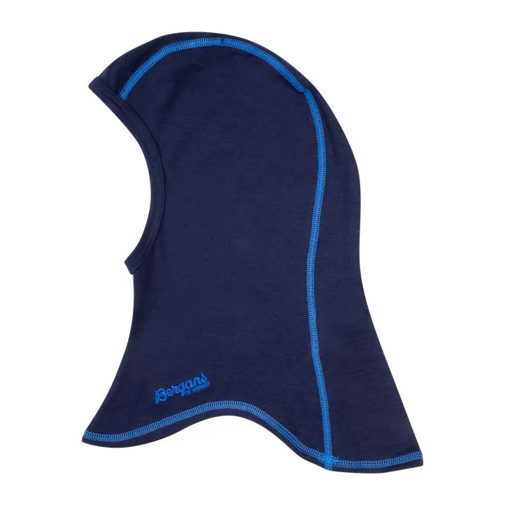 Bergans Wool Junior Balaclava, junior, Blå