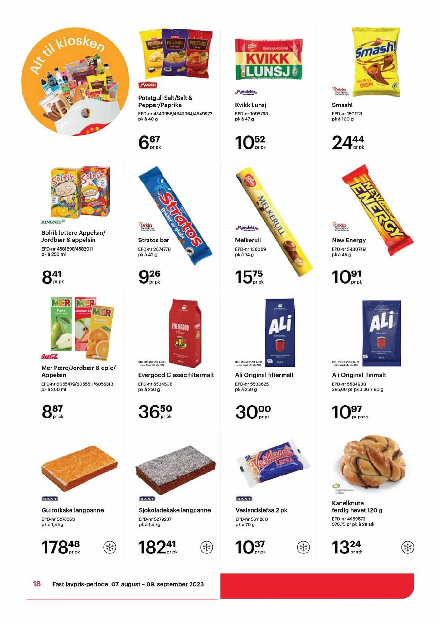 Storcash Kundeavis fra 7. august til 9. september 2023 - kundeavisside 18