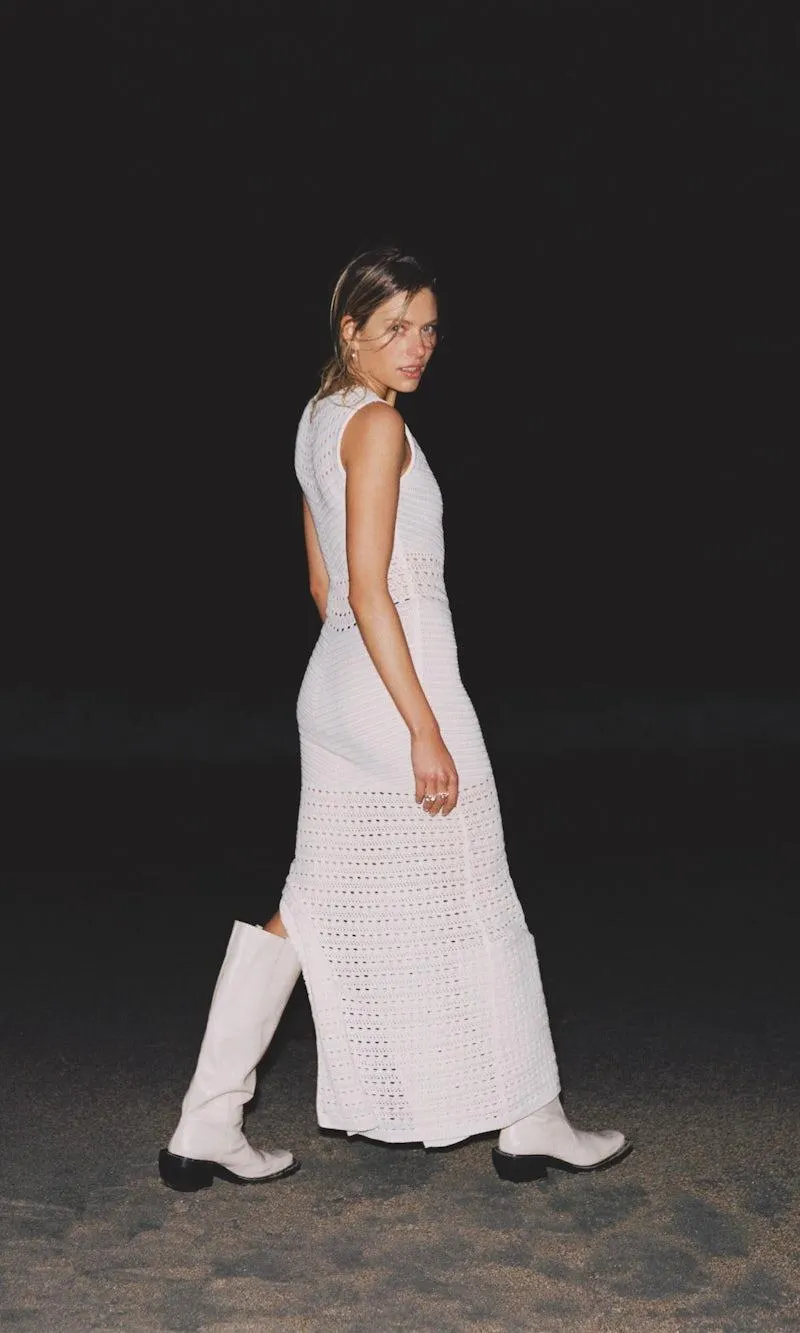 Seaside heklet maxikjole