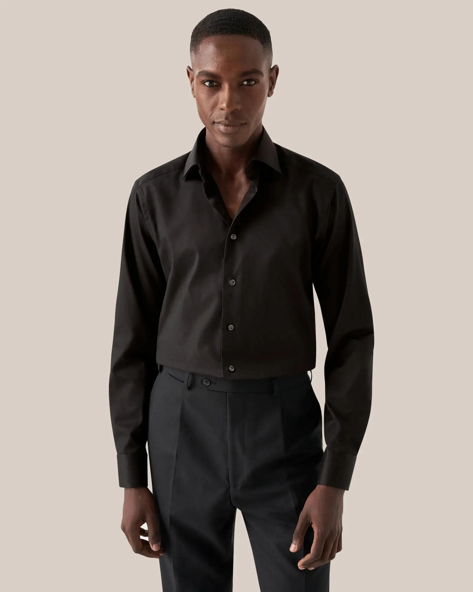 Black Signature Twill Shirt