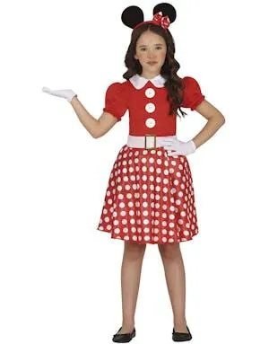 Pinup Minni Mus Inspirert Kostyme til Barn