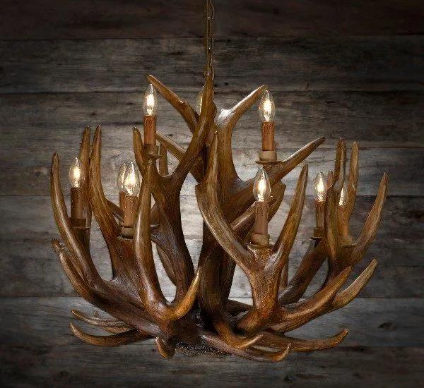 Chandelier deer large / Lysekrone hjort stor 80×65