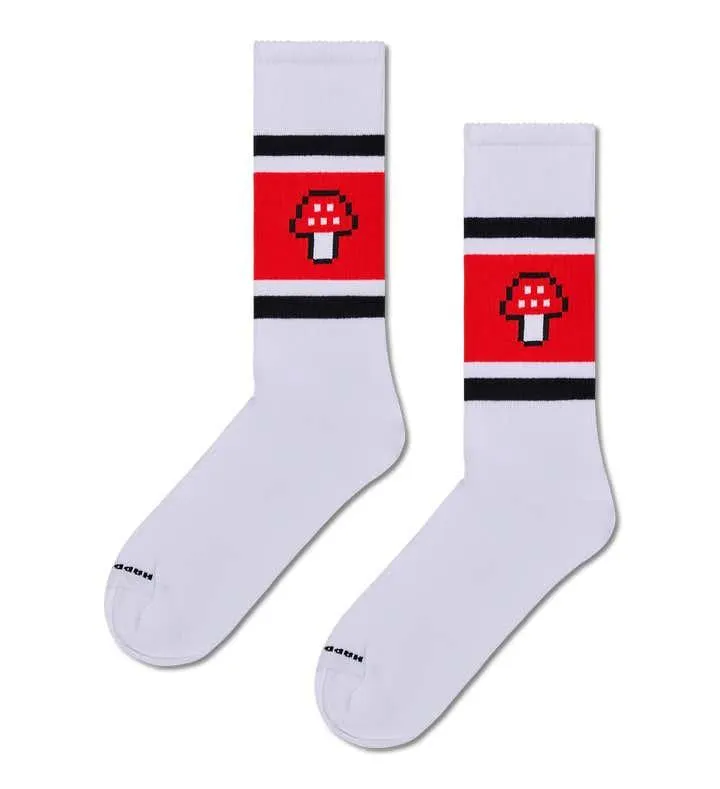 Mushroom Stripe Sneaker Sock