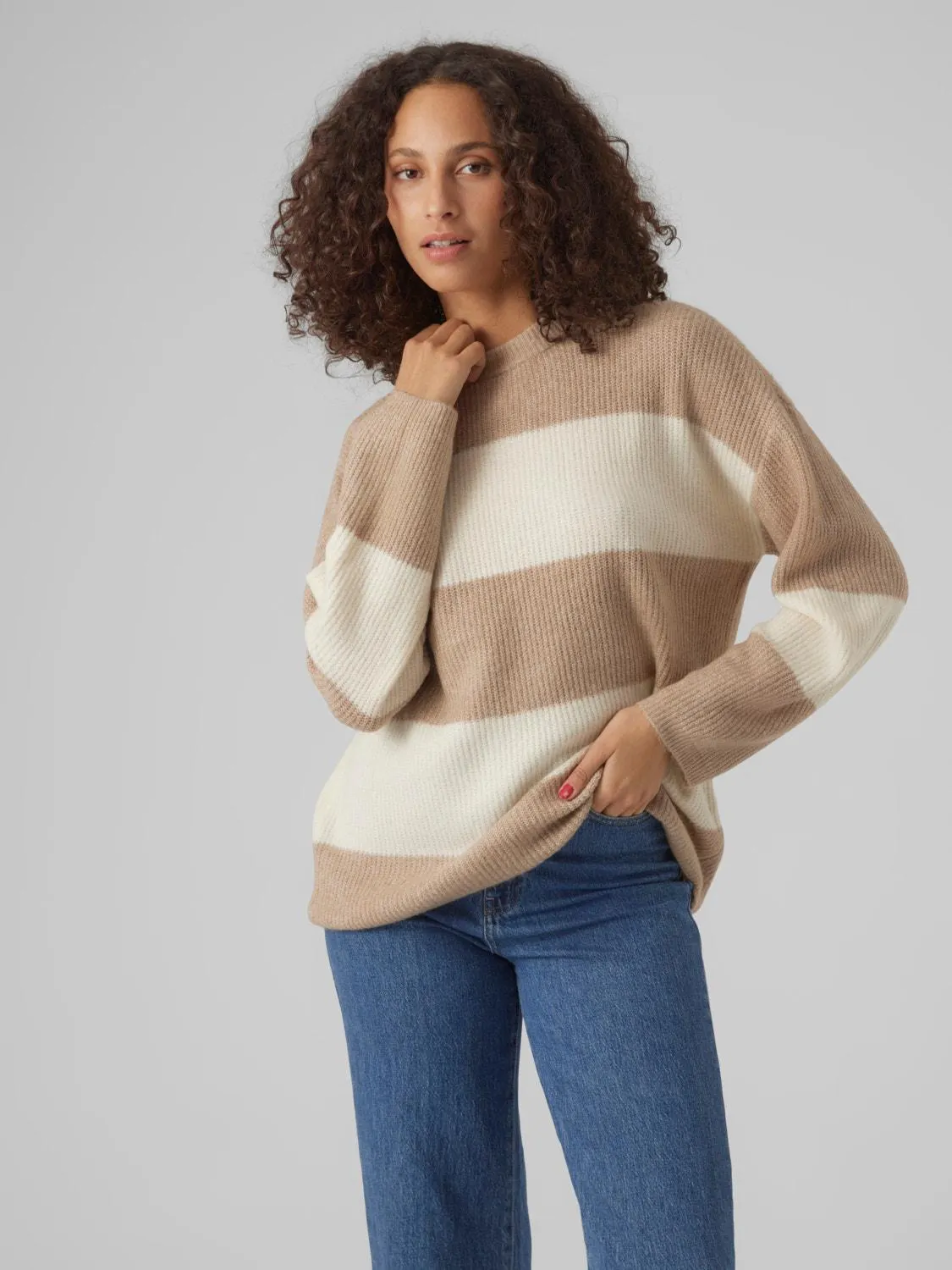 Stripete strikkegenser