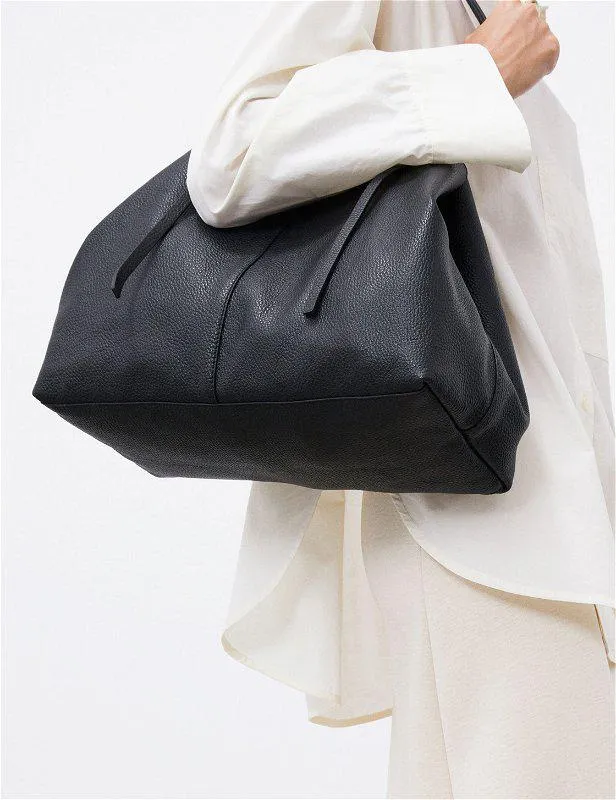 Abilla Leather Tote Black