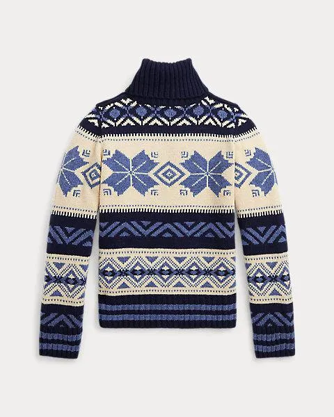 Fair Isle Wool-Blend Rollneck