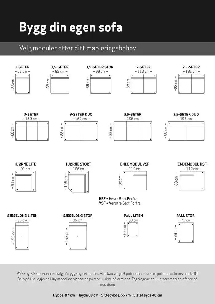 Fagmøbler Hjellegjerde Høy modulsofa fra 19. oktober til 2. november 2024 - kundeavisside 3