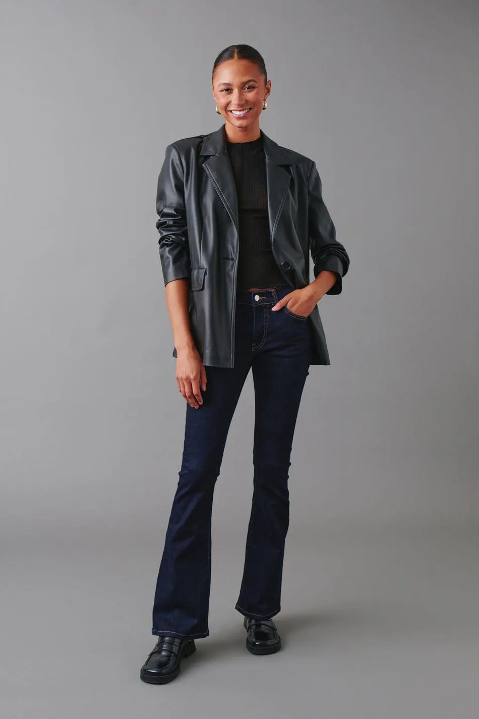 Low waist bootcut jeans