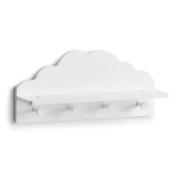 HATTEHYLLE ZELLER FOR BARN CLOUD HVIT 48X12X22 CM