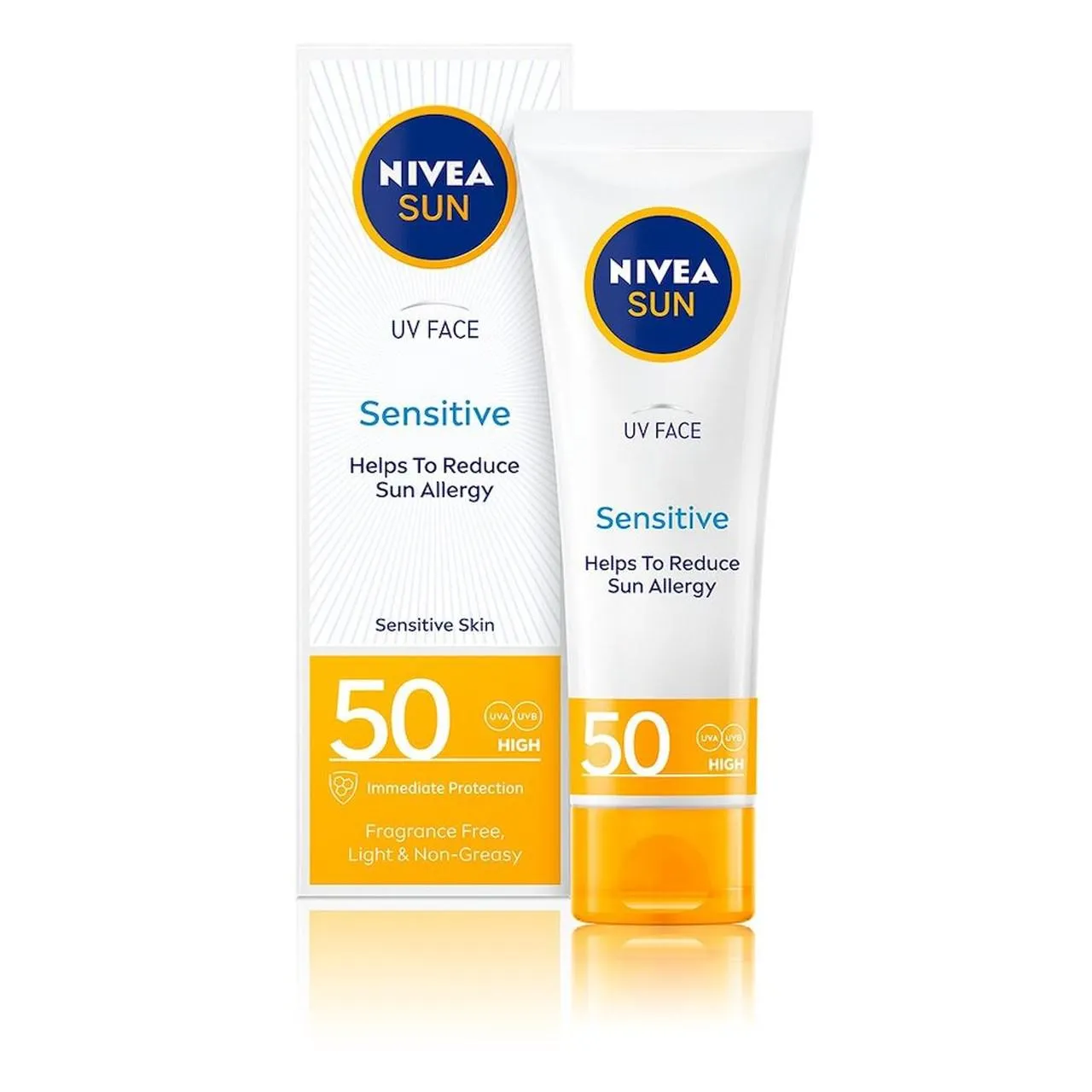 NIVEA Sun Face Sensitive cream SPF50 - 50 ml