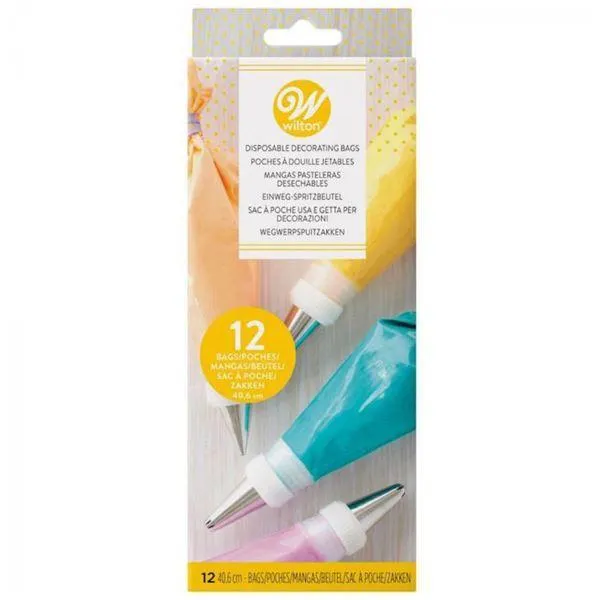 Sprøyteposer engangs 40 cm 12 stk