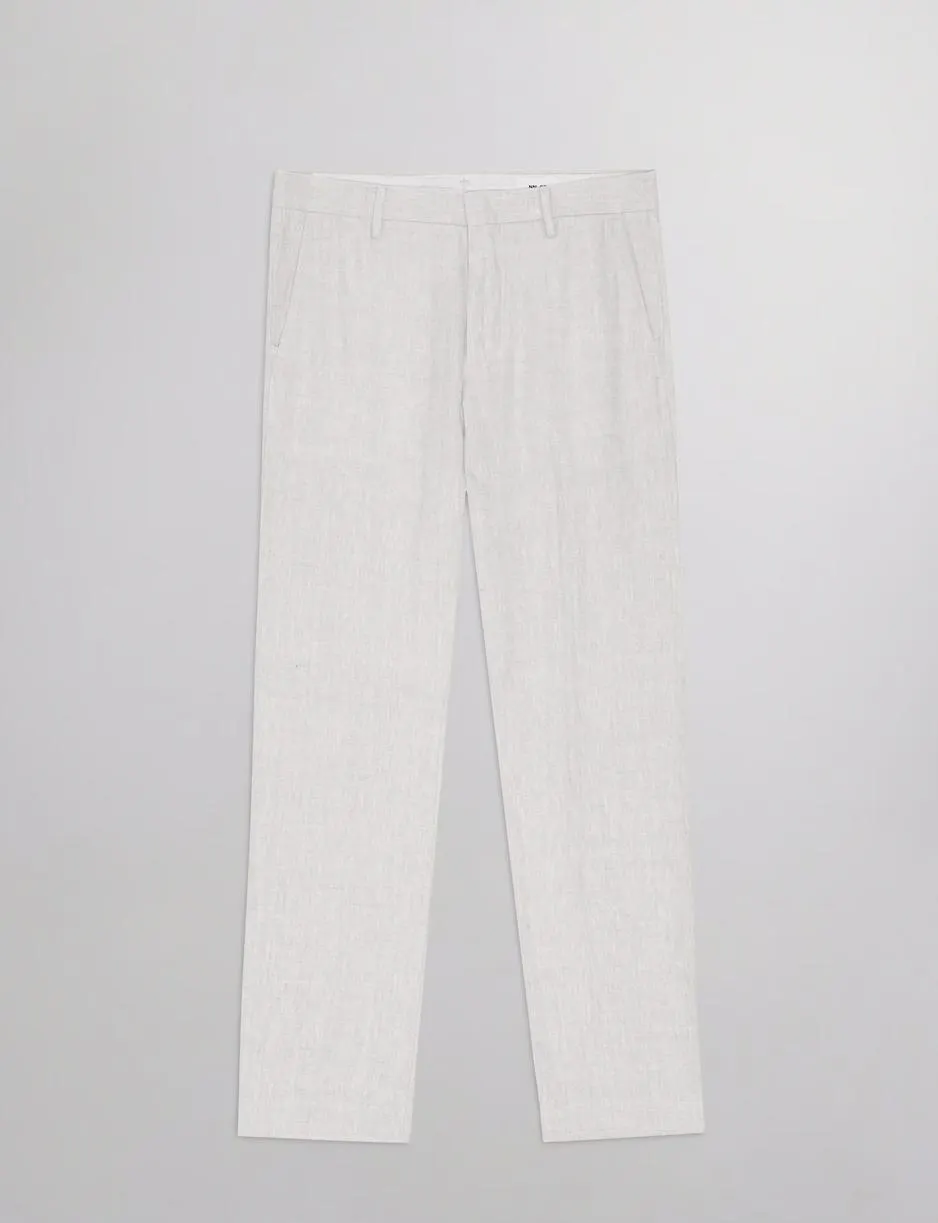 Theo 1454 Linen Trouser Oat
