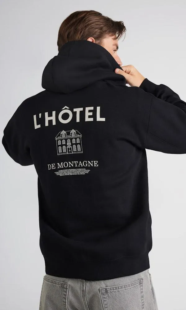 Loose Print zip-hettegenser