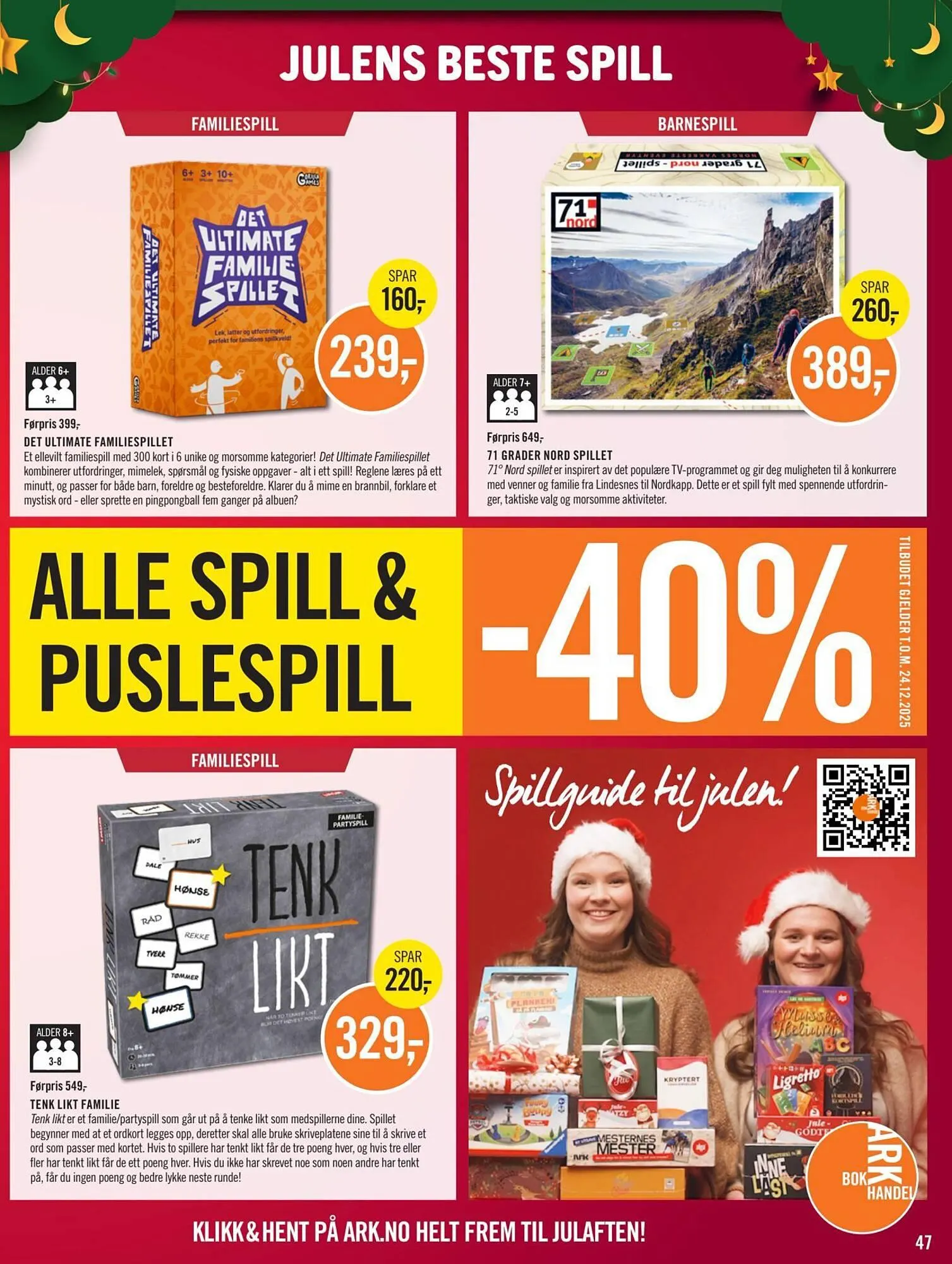 Ark Bokhandel kundeavis fra 1. desember til 25. desember 2025 - kundeavisside 47