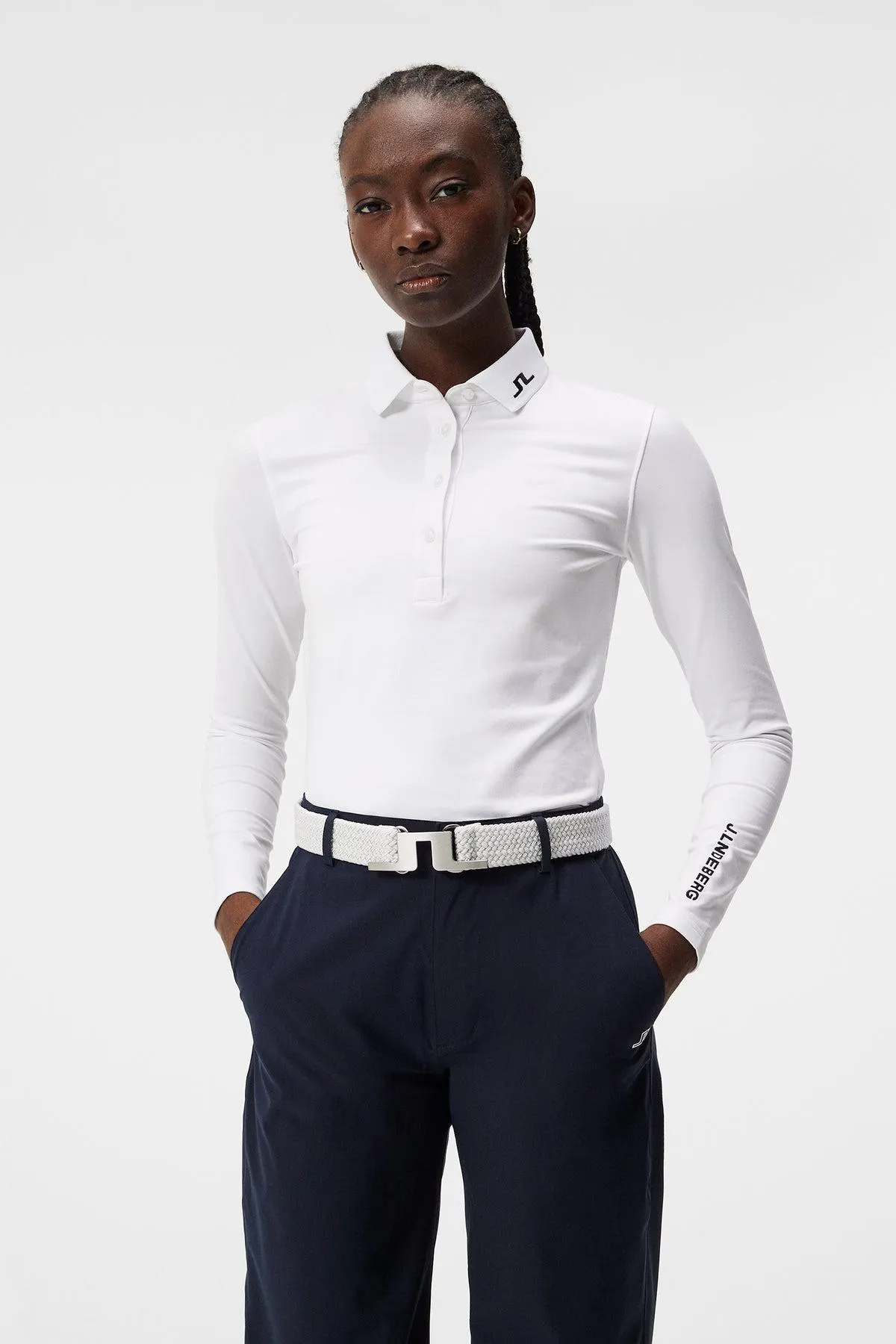 Tour Tech LS Polo White