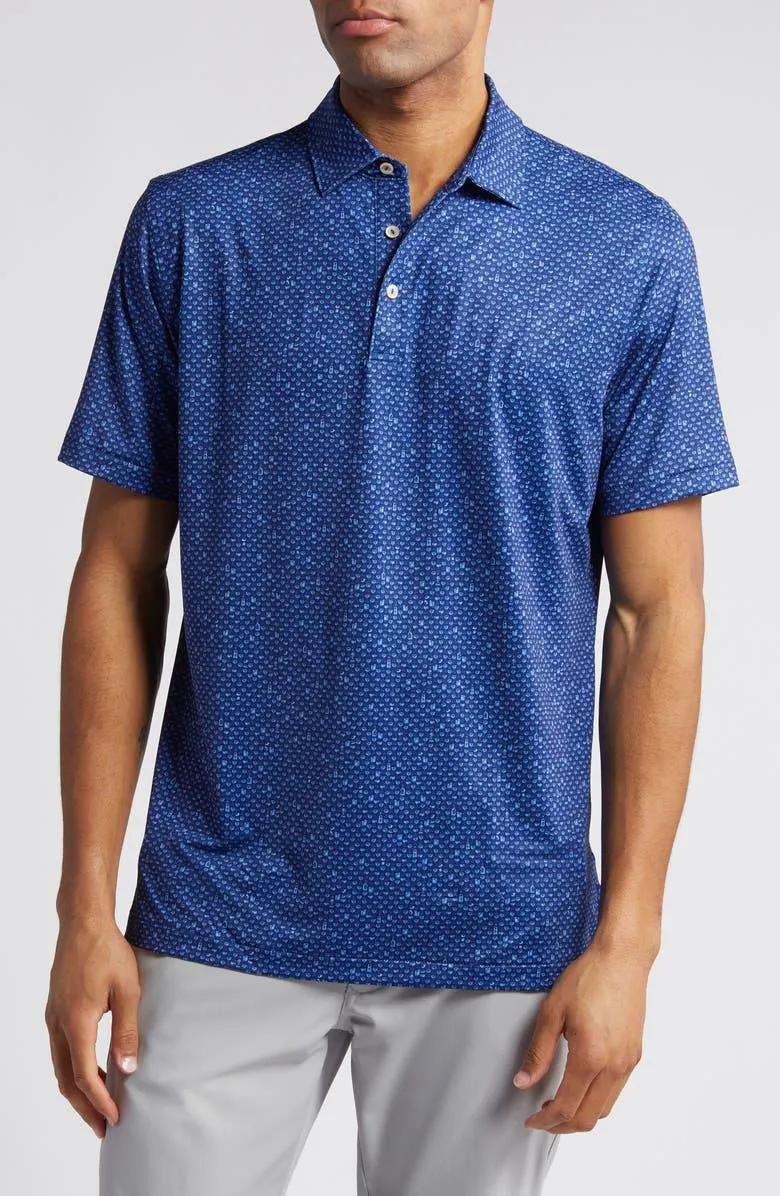 Whiskey Sour Print Performance Golf Polo