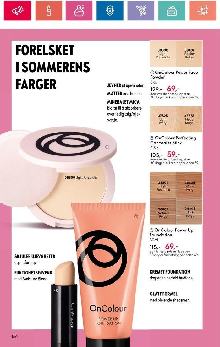 ORIFLAME Kundeavis fra 20. juni til 4. juli 2024 - kundeavisside 160