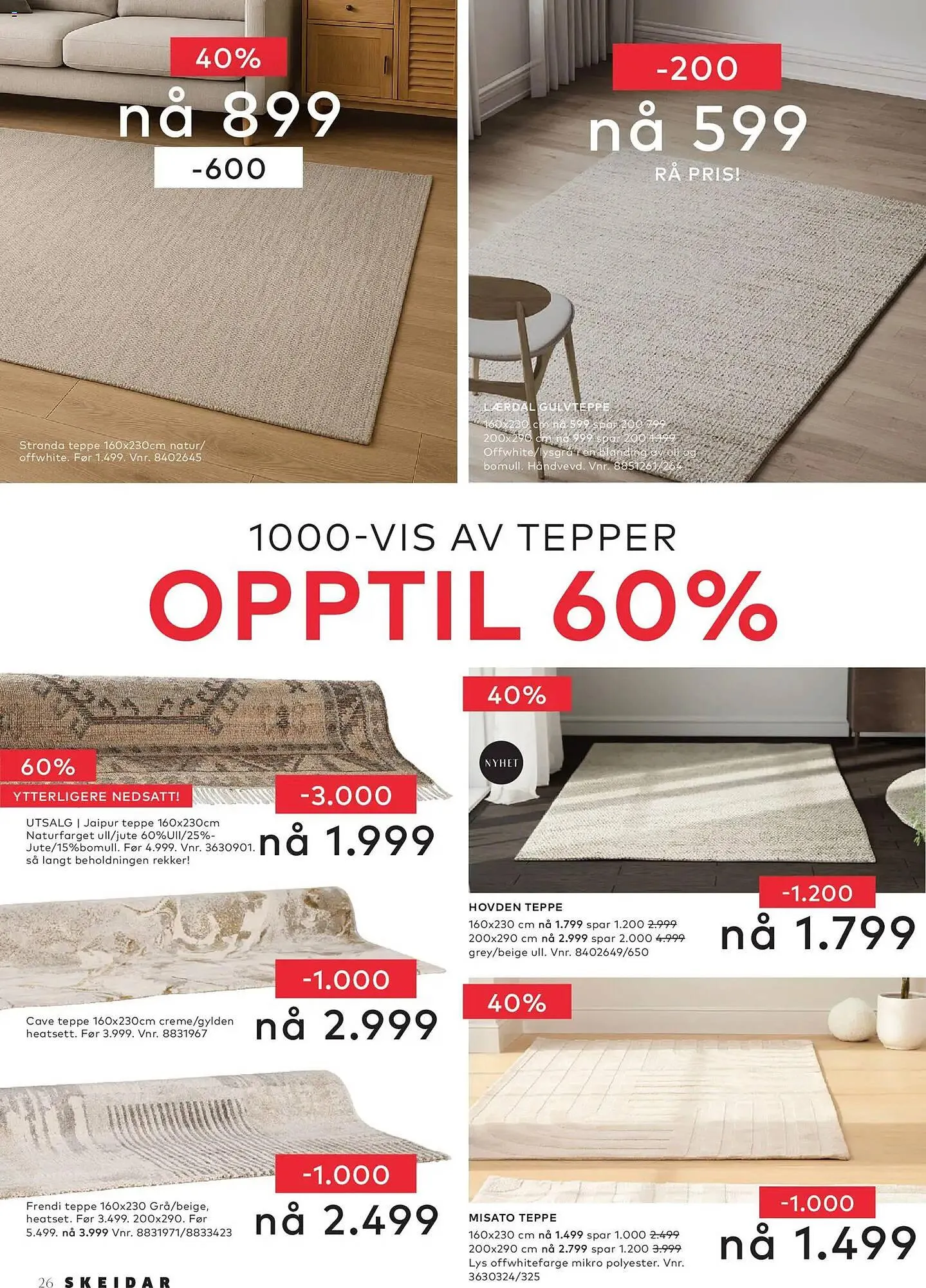 Skeidar kundeavis fra 12. januar til 18. januar 2026 - kundeavisside 26