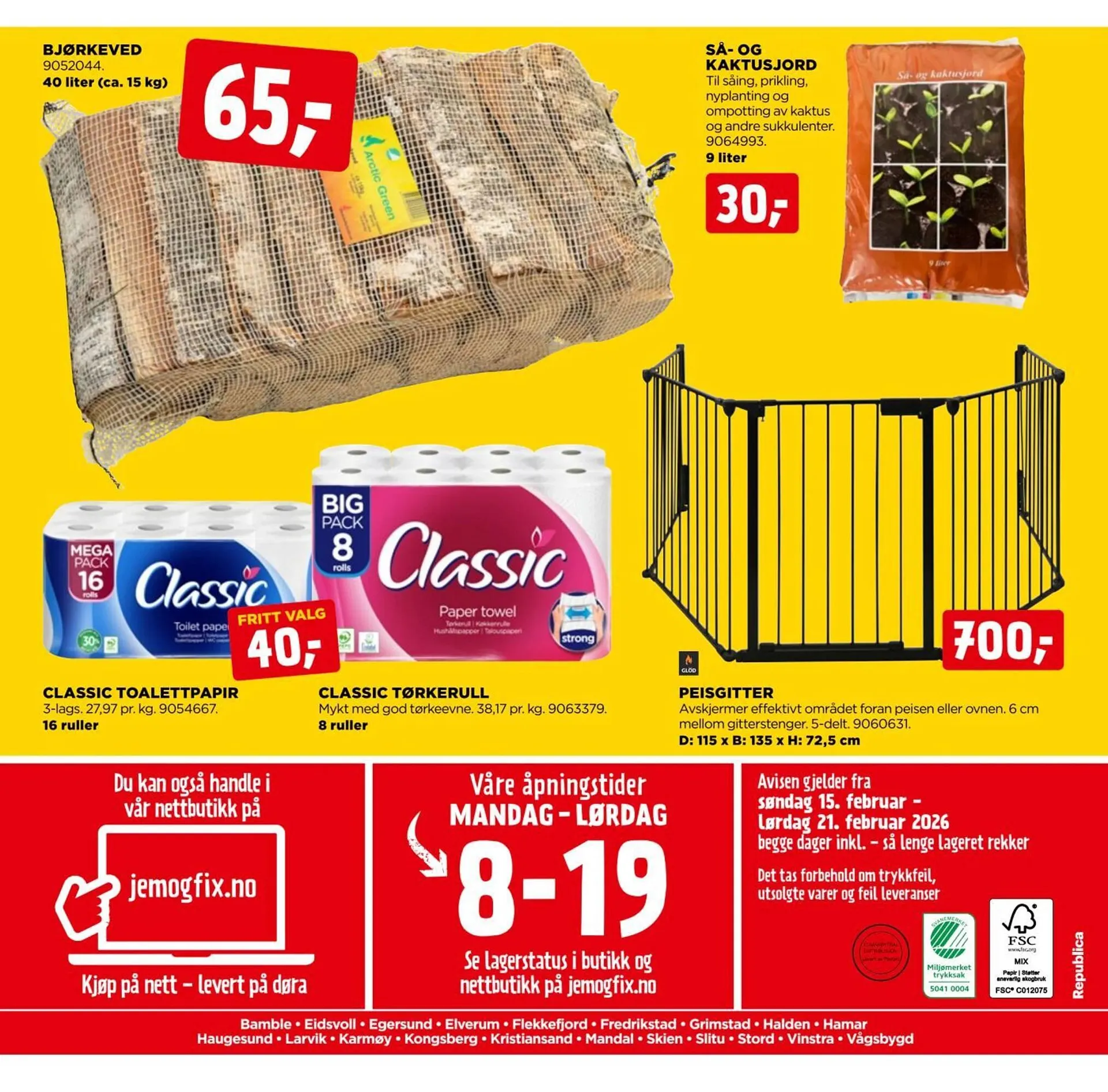 Jem & fix kundeavis fra 15. februar til 22. februar 2026 - kundeavisside 16