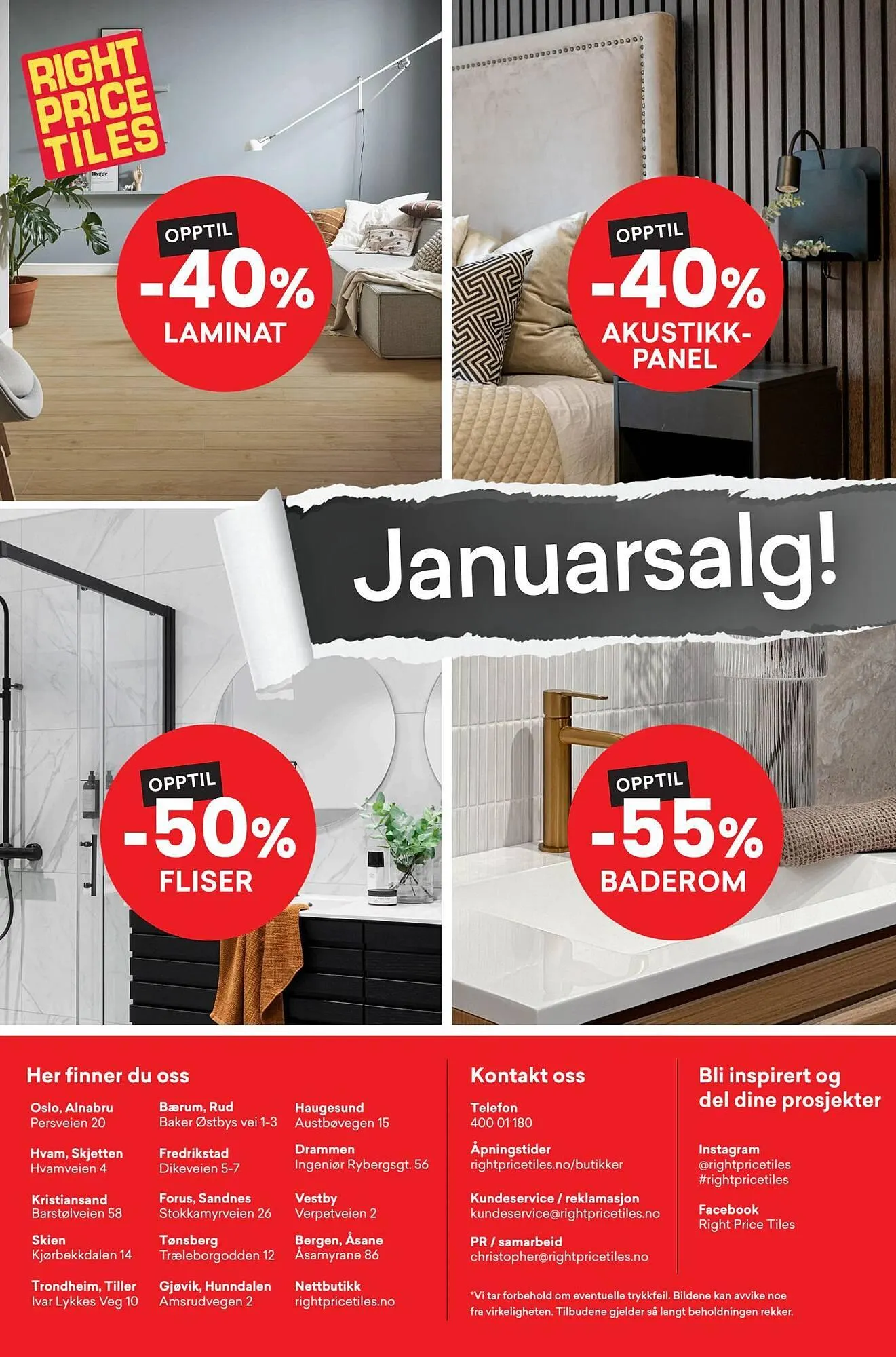 Right Price Tiles kundeavis fra 5. januar til 1. februar 2026 - kundeavisside 16