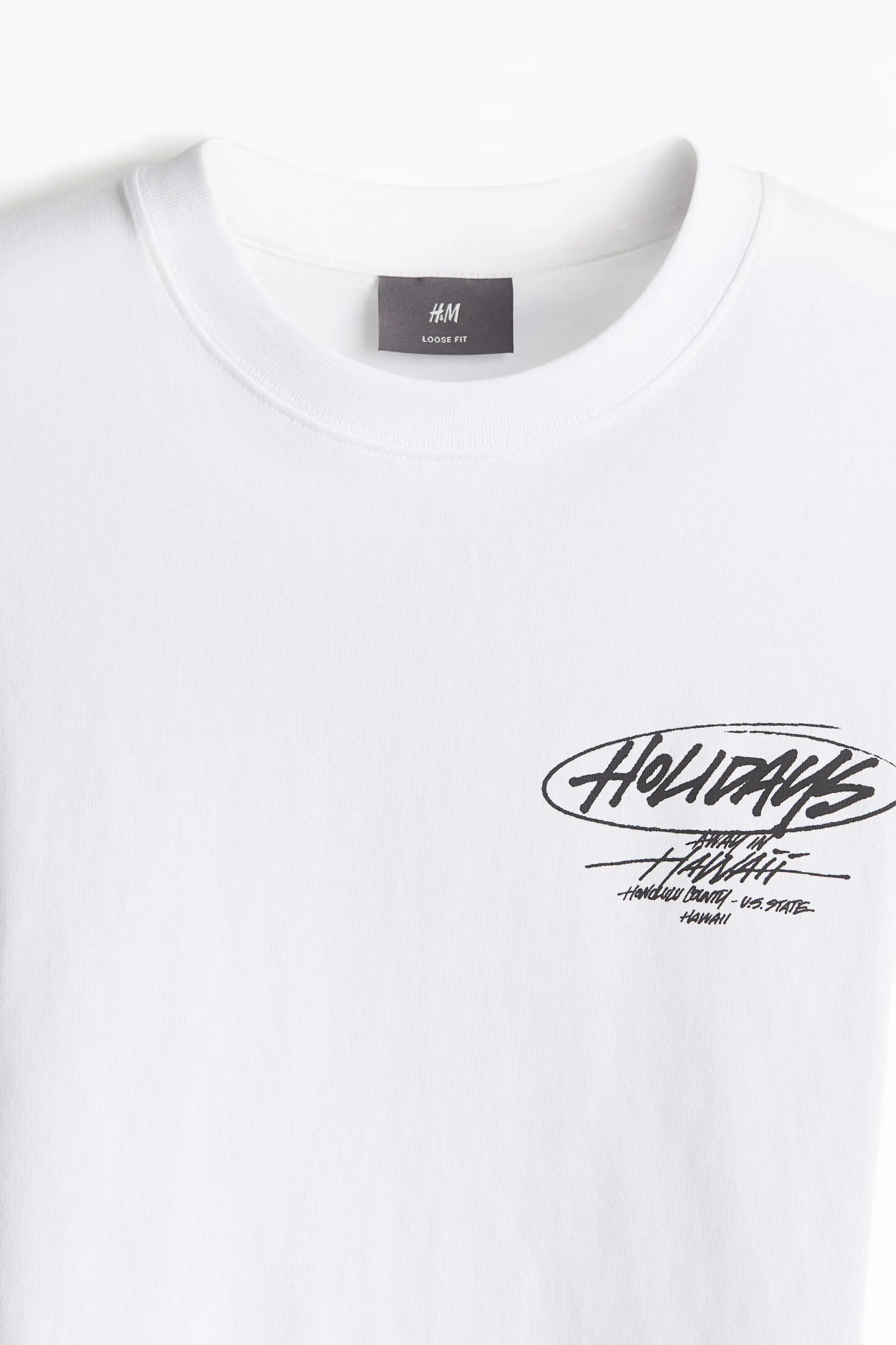 Loose Fit T-shirt med trykk