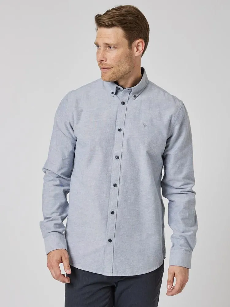 Brushed oxford skjorte