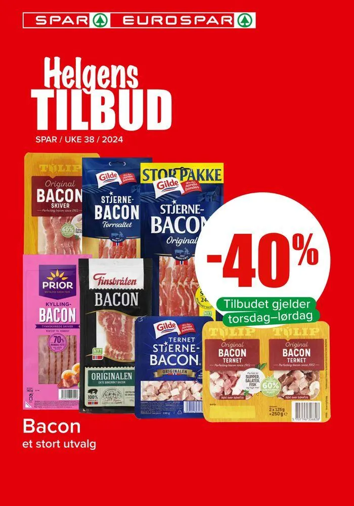 Spar Kundeavis Uke 38 fra 19. september til 3. oktober 2024 - kundeavisside 1