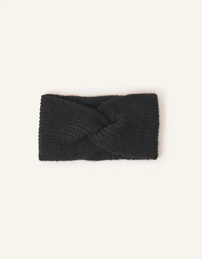 Soft Knit Bando Black