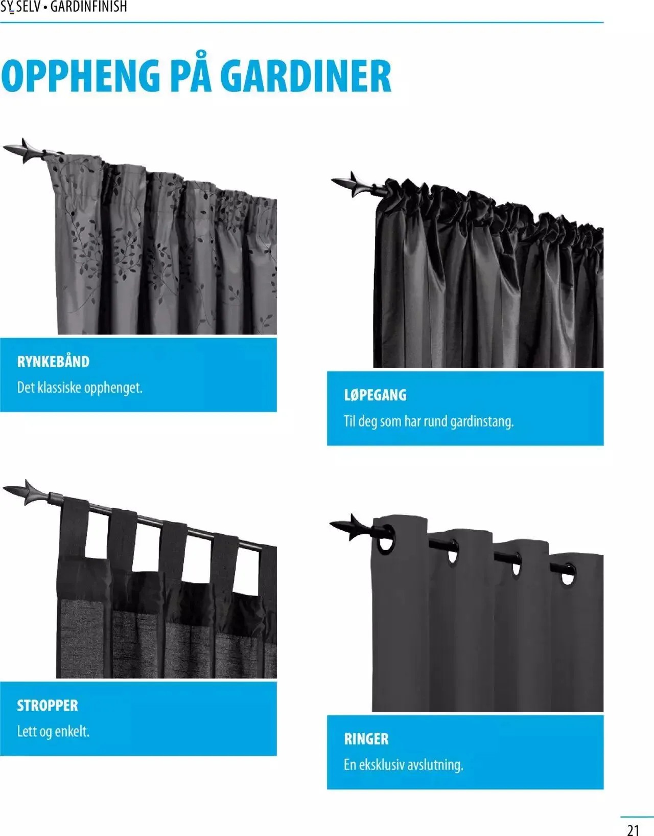 JYSK Inspirasjon til vinduet fra 1. mai til 31. desember 2023 - kundeavisside 21