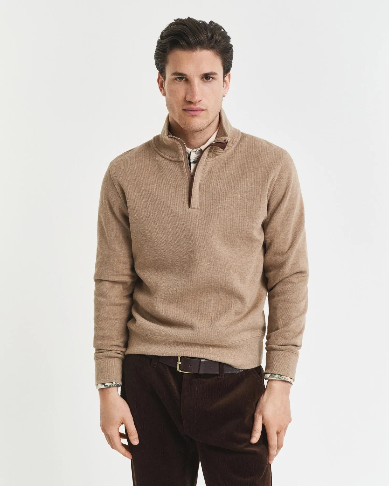 Collegegenser med half-zip