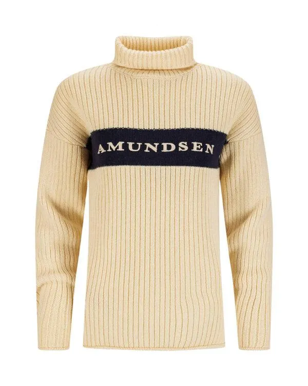 Amundsen Heroes Ski Turtle Neck Womens Natural/Navy