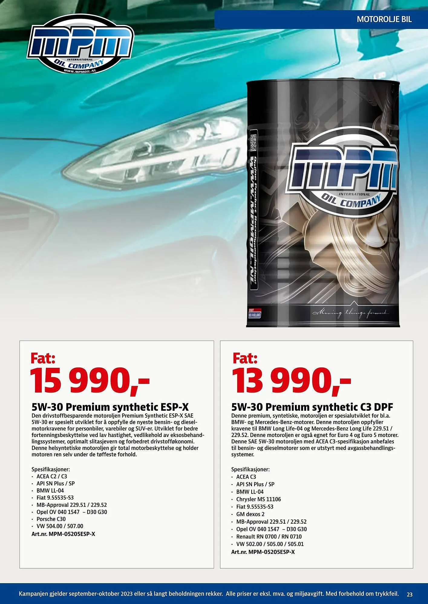 Bilxtra Kundeavis fra 2. september til 31. oktober 2023 - kundeavisside 23