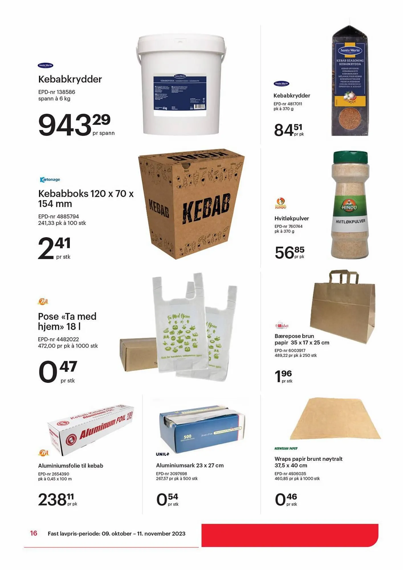 Storcash Kundeavis fra 9. oktober til 11. november 2023 - kundeavisside 16