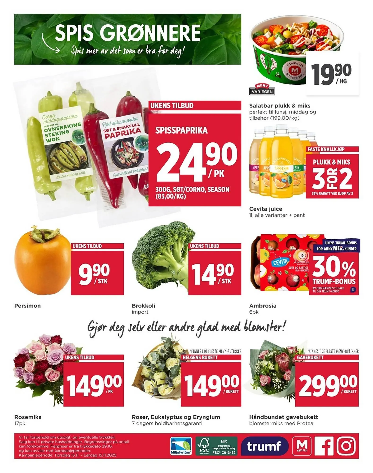 Meny kundeavis fra 10. november til 15. november 2025 - kundeavisside 6