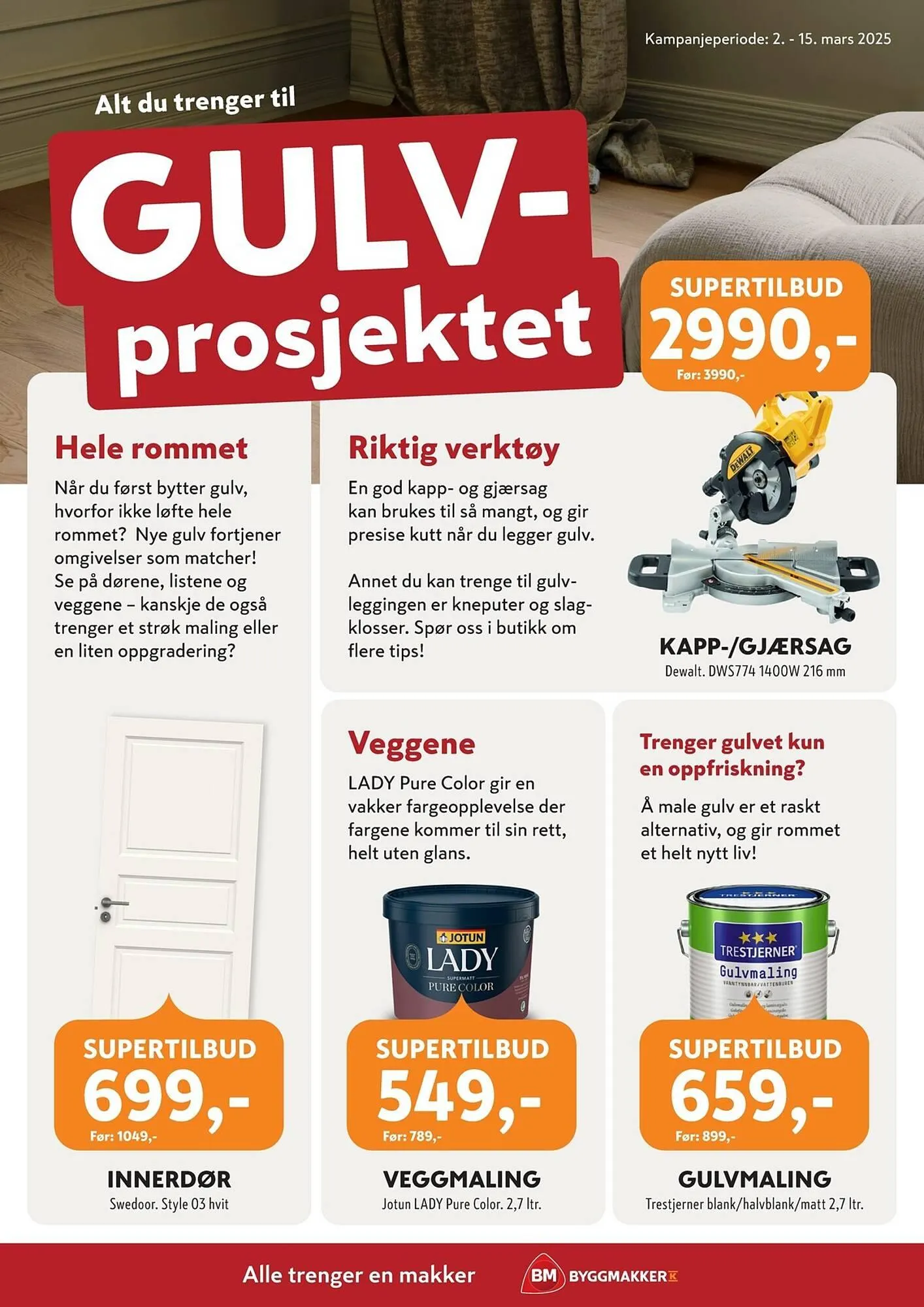 Byggmakker Kundeavis fra 2. mars til 15. mars 2025 - kundeavisside 2