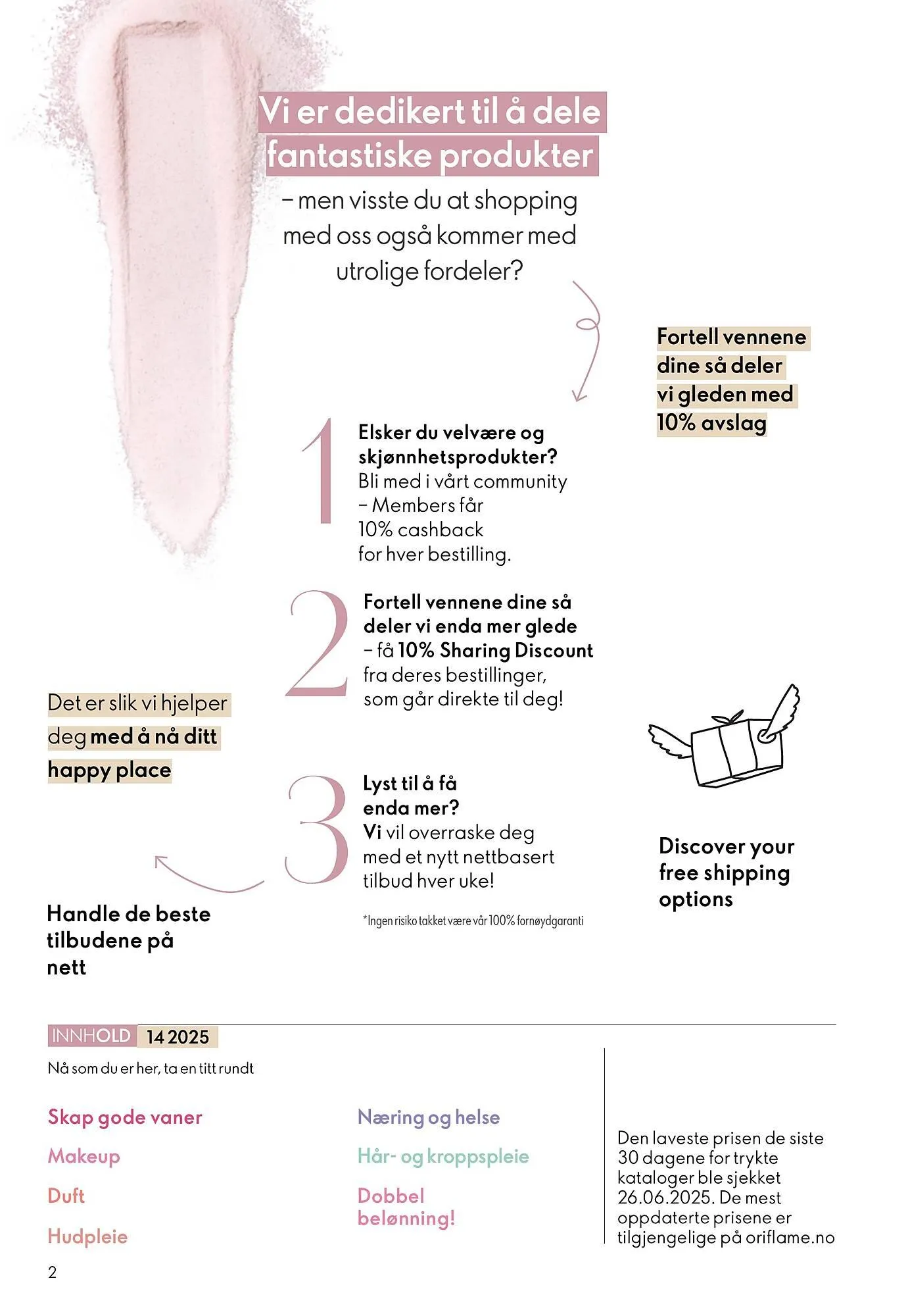 Oriflame katalog fra 8. oktober til 28. oktober 2025 - kundeavisside 2