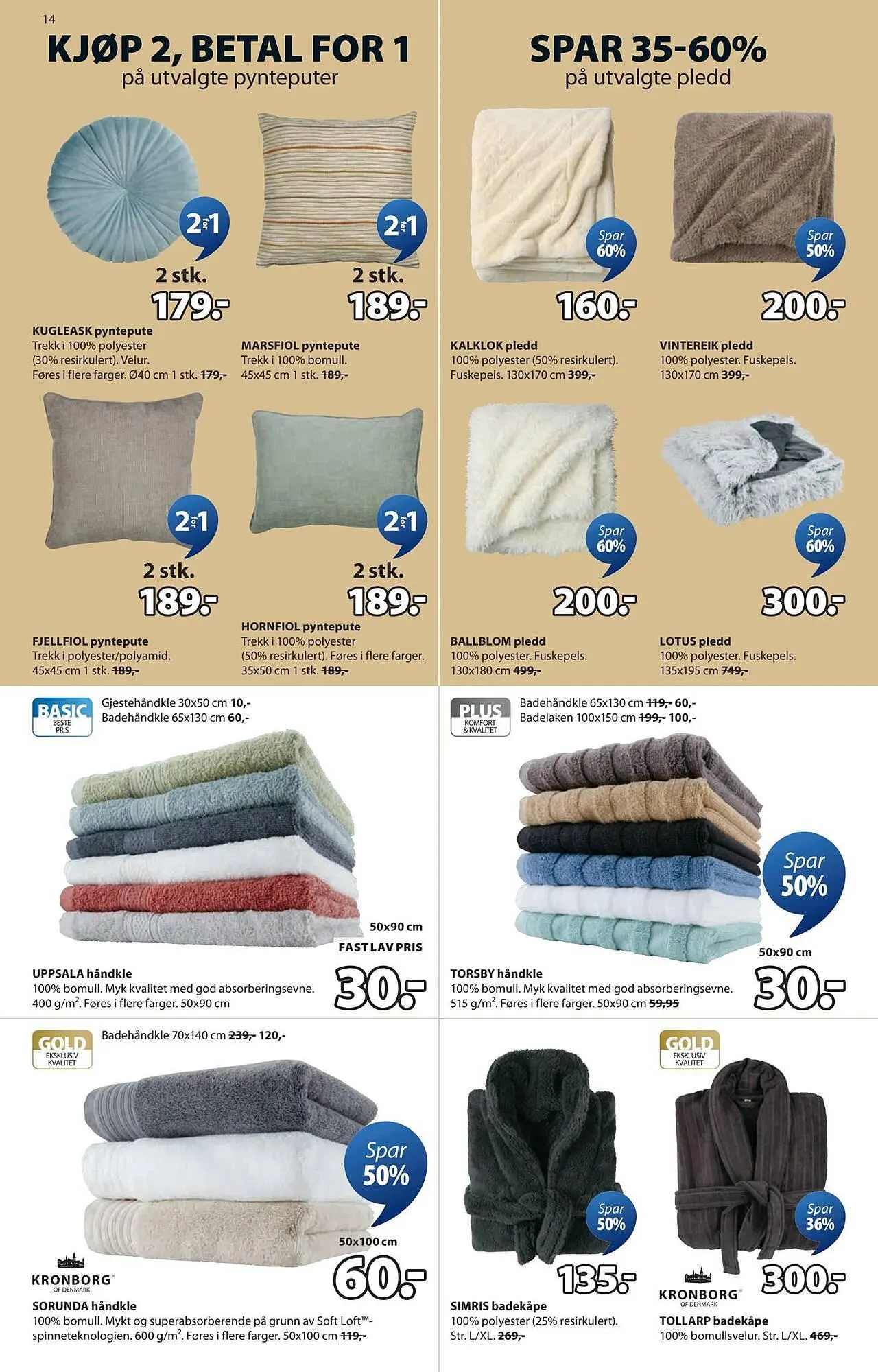 JYSK kundeavis fra 26. januar til 8. februar 2026 - kundeavisside 14