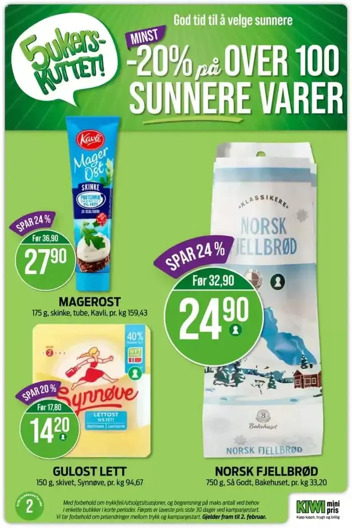 Kiwi Kundeavis fra 1. januar til 12. januar 2025 - kundeavisside 22