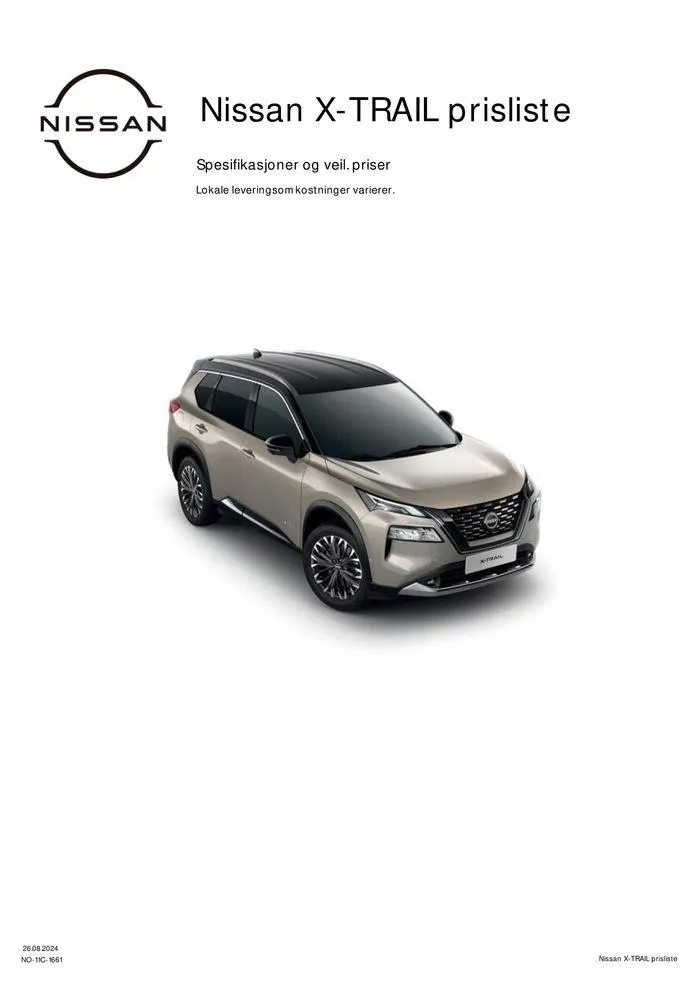 Nissan X-Trail fra 27. august til 27. august 2025 - kundeavisside 1
