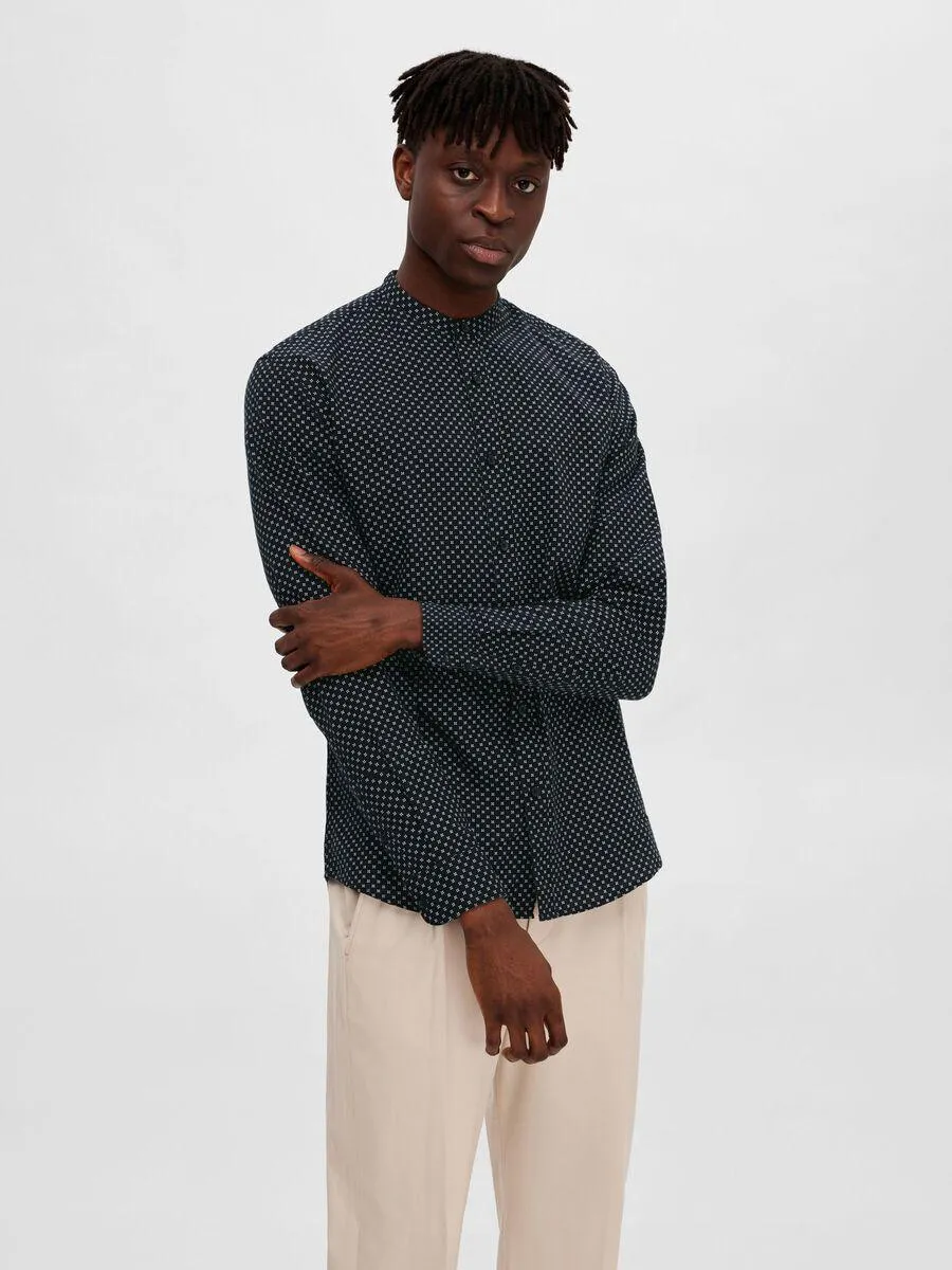 LINBLANDING SLIM FIT SKJORTE