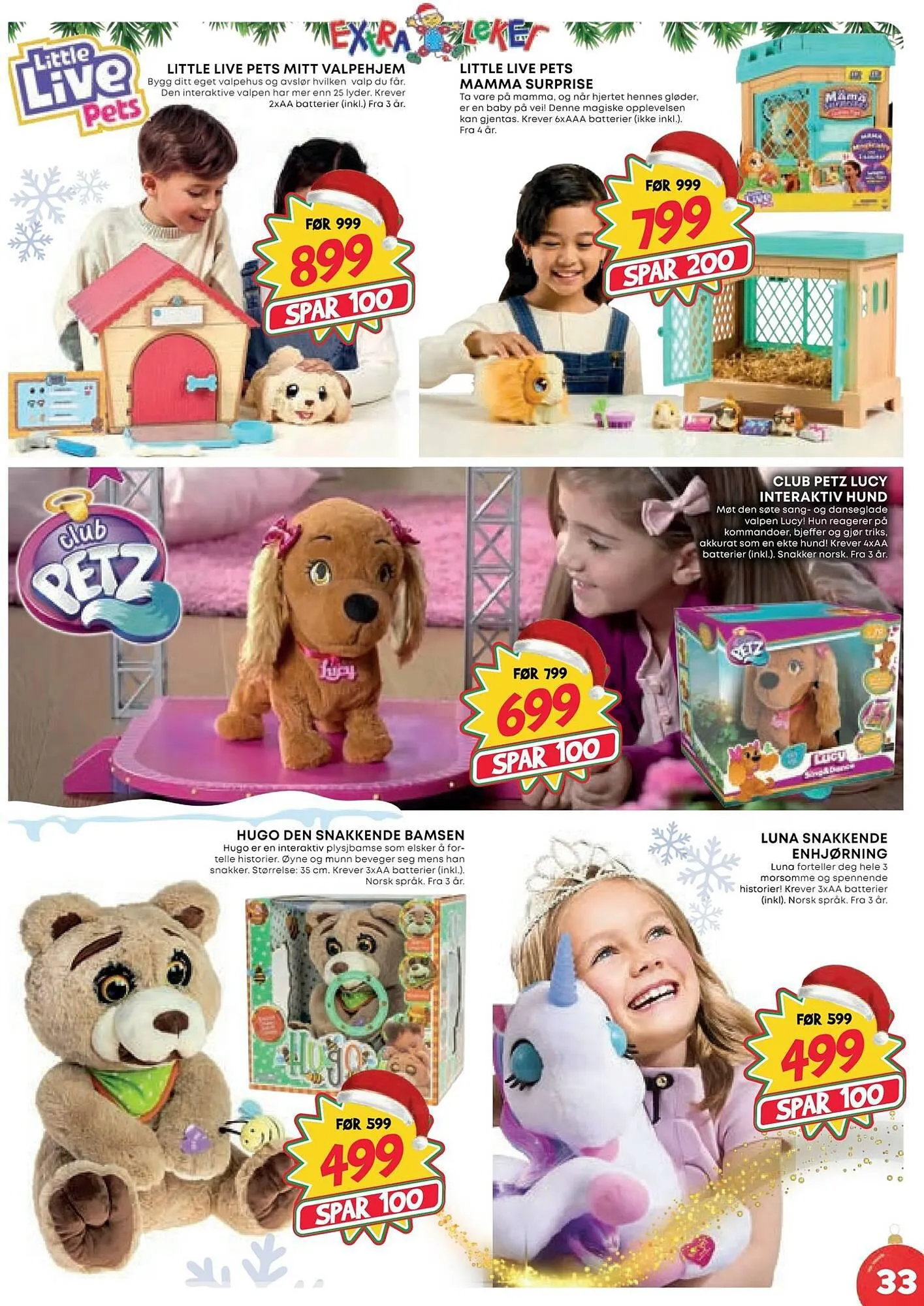 Extra Leker Kundeavis fra 14. november til 24. desember 2023 - kundeavisside 33
