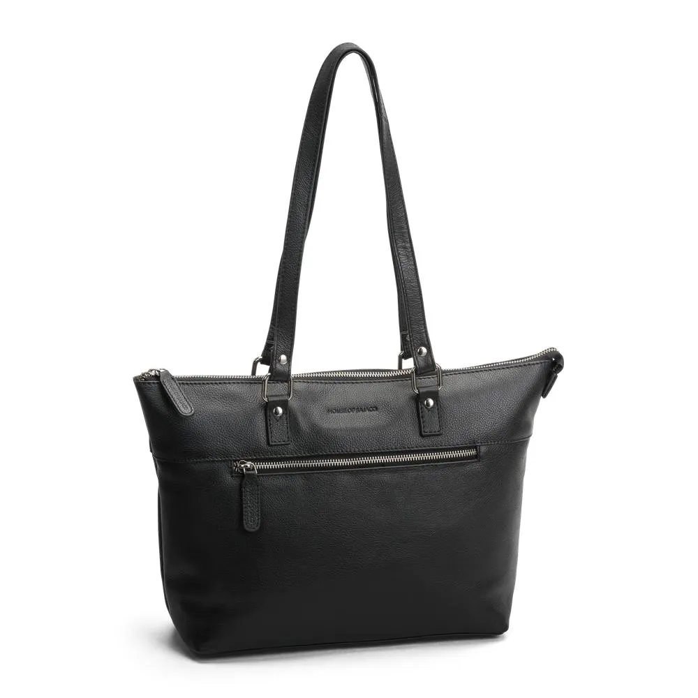 Shoppingveske i skinn