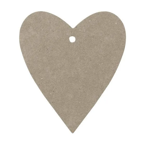Tags Hjerter 24 stk. natur