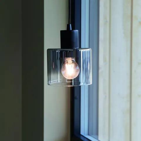 Bowl pendel Røykfarget