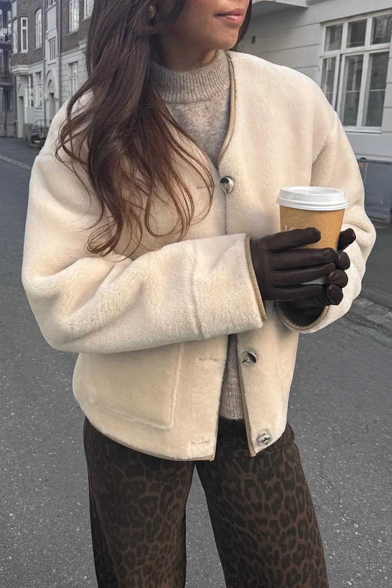 Reversible Collarless Blouson Rice