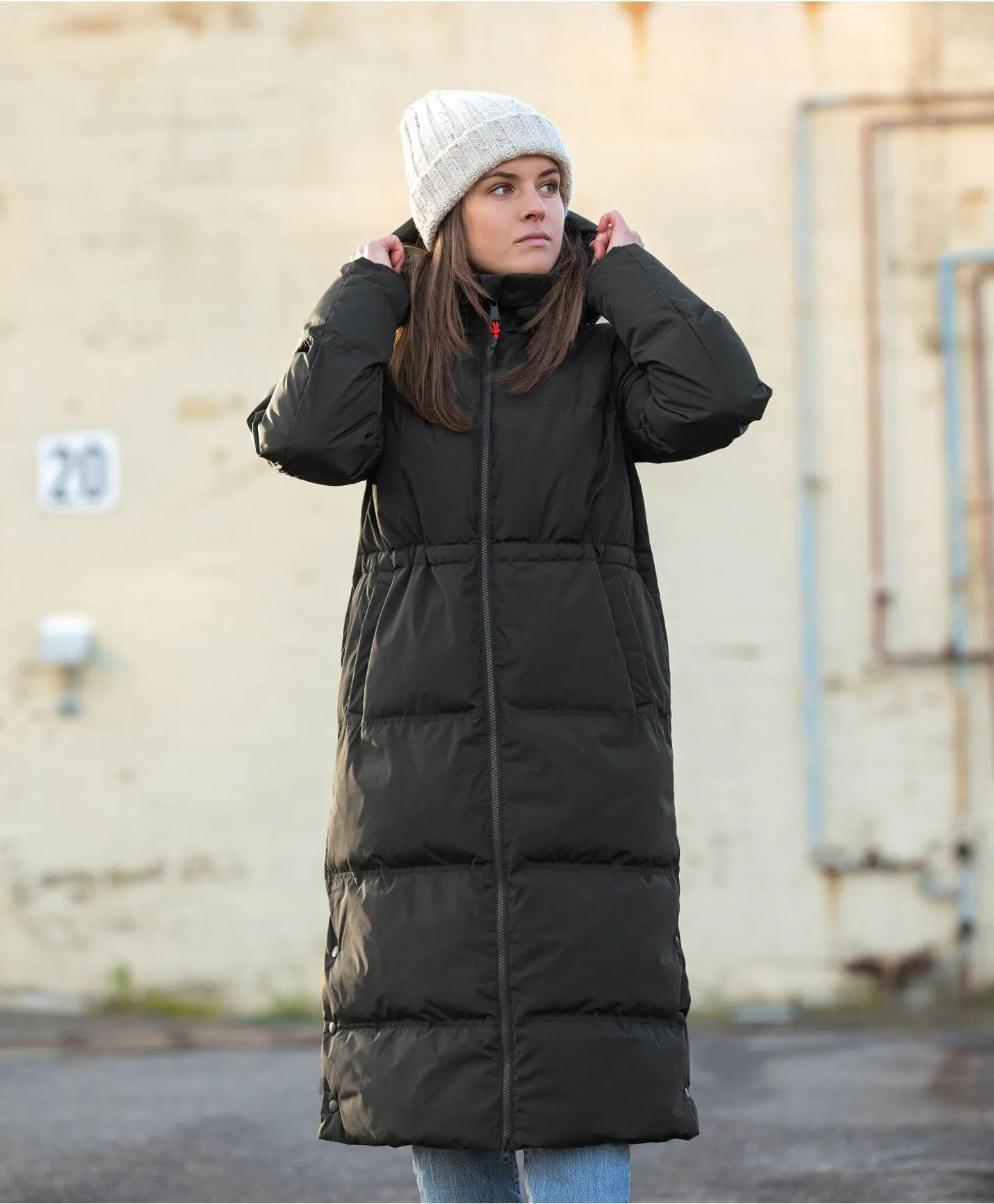 Vannucci Lang Dunkåpe Dame