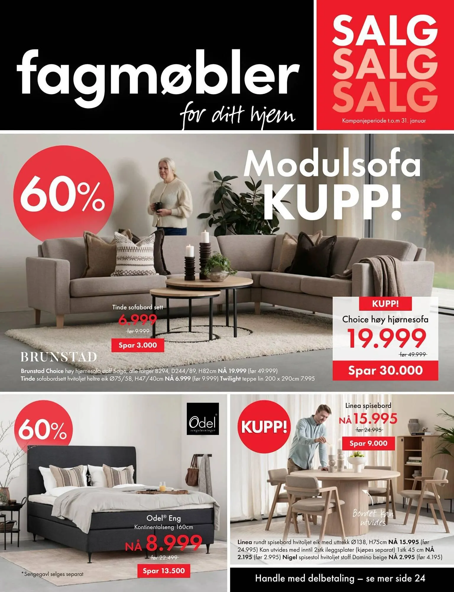 Fagmøbler kundeavis fra 1. januar til 1. februar 2026 - kundeavisside 1