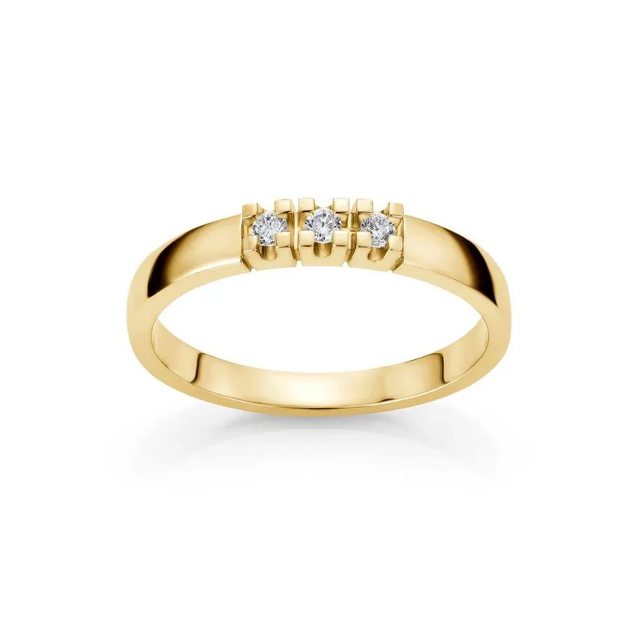 Alliansering 585 Gult Gull 0,09 ct