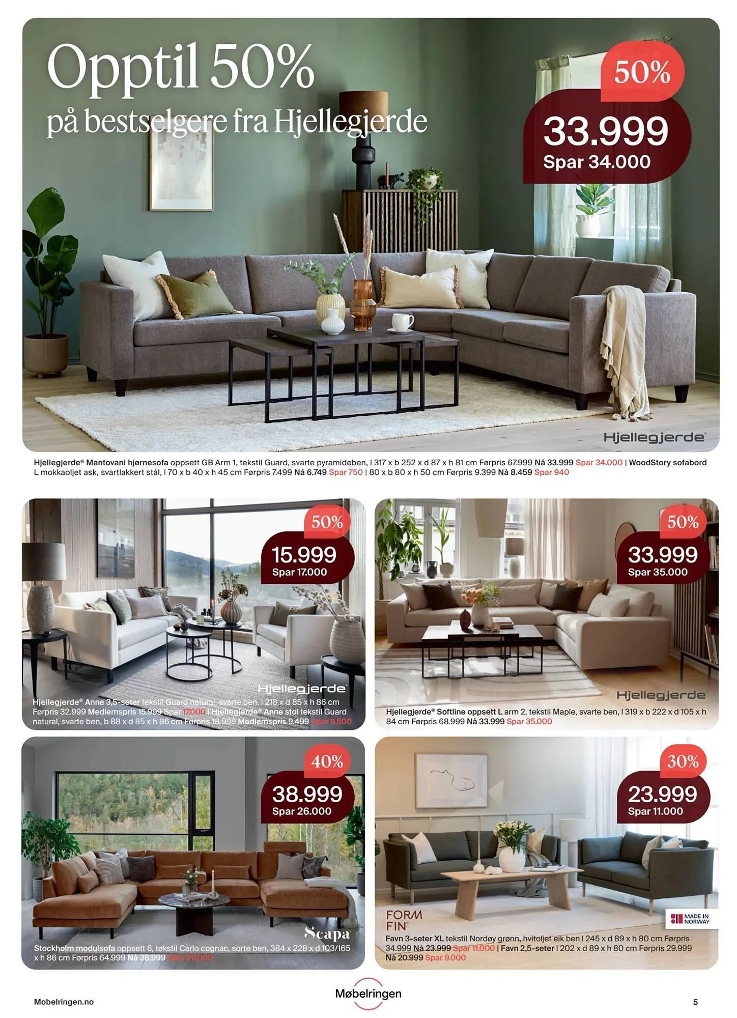 Møbelringen kundeavis fra 2. januar til 9. februar 2026 - kundeavisside 5